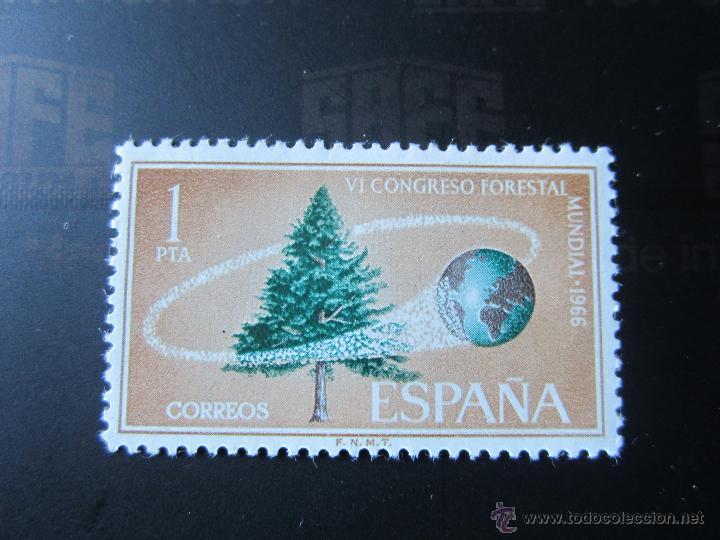 Sellos: 1966. VI Congreso Forestal Mundial. edifil 1736