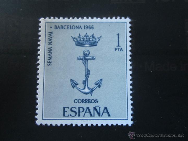 Sellos: 1966. Semana naval en Barcelona. Edifil 1737 - Foto 1