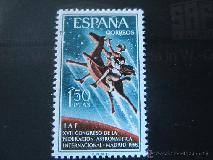 Sellos: 1966. XVII congreso de la Federaci&oacute;n Astron&aacute;utica Internacional. Edifil 1749
