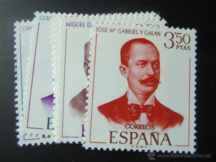 Timbres: 1970. Literatos Espa&ntilde;oles. edifil 1990/95