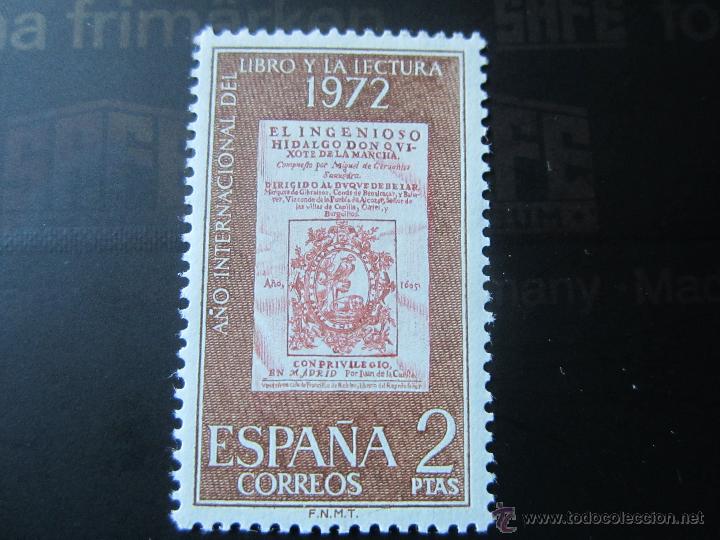 Sellos: 1972. A&ntilde;o internacional del libro y la lectura. Edifil 2076 - Foto 1