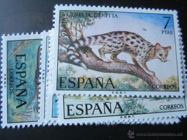 Timbres: 1972. Fauna Hisp&aacute;nica. Edifil 2102/06