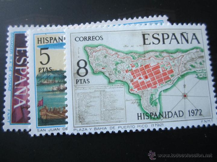 Timbres: 1972. Hispanidad. Puerto Rico. Edifil 2107/10