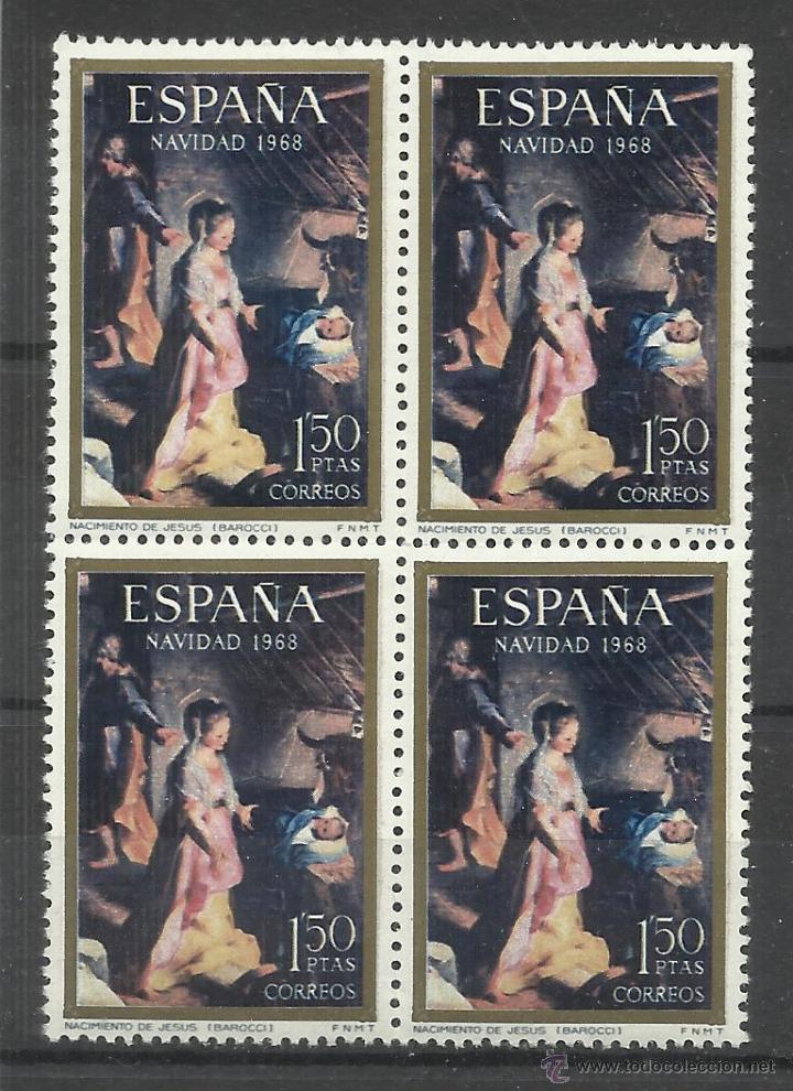 Sellos: NAVIDAD 1968 EDIFIL 1897 BLOQUE D 4 NUEVOS** - Foto 1