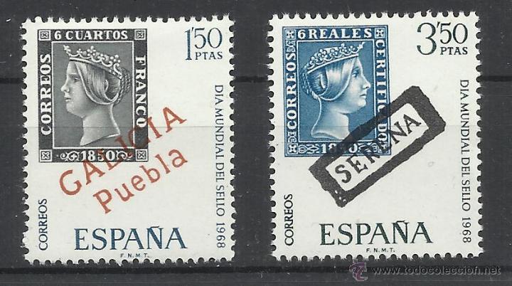 Sellos: dia del sello 1968 serie completa nuevos** - Foto 1