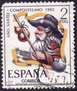 Sellos: EDIFIL 1673 A&Ntilde;O SANTO COMPOSTELANO-1965 - Foto 1