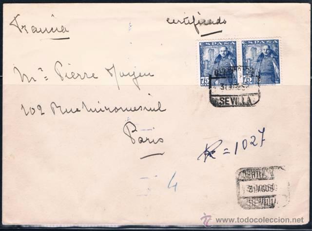 Sellos: 1950  SEVILLA A FRANCIA - Foto 1