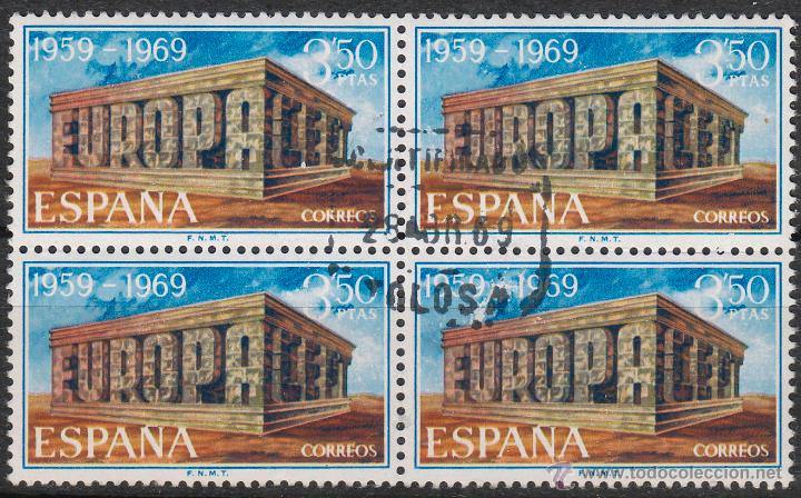 Sellos: Edifil 1921, Europa 1969, usado en bloque de 4 - Foto 1