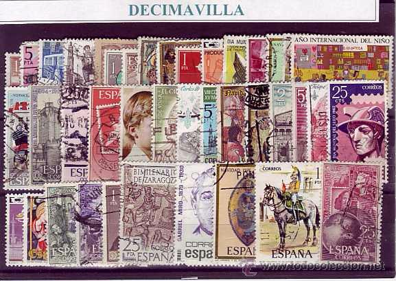 Sellos: ESPA&Ntilde;A, 50 USADOS Y DIFERENTES, 714 - Foto 1