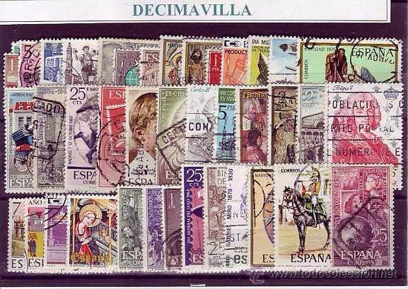 Sellos: ESPA&Ntilde;A, 50 USADOS Y DIFERENTES, 715 - Foto 1