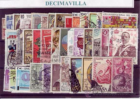 Sellos: ESPA&Ntilde;A, 50 USADOS Y DIFERENTES, 724 - Foto 1