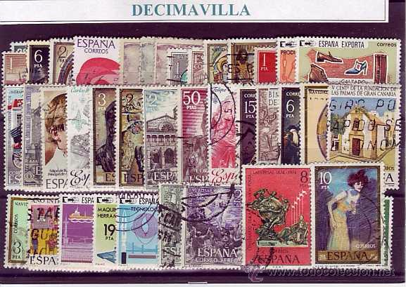 Sellos: ESPA&Ntilde;A, 50 USADOS Y DIFERENTES, 734 - Foto 1