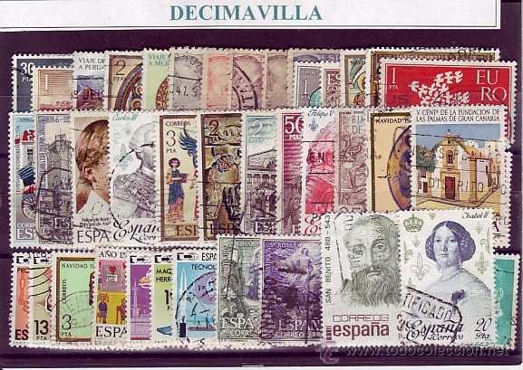 Sellos: ESPA&Ntilde;A, 50 USADOS Y DIFERENTES, 735 - Foto 1