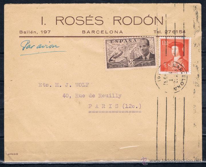 Sellos: BARCELONA A PARIS (FRANCIA) - Foto 1