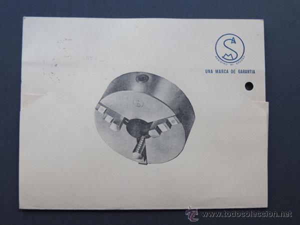 Sellos: TARJETA COMERCIAL / ANDRES MU&Ntilde;OZ - SABADELL 1957 - Foto 2