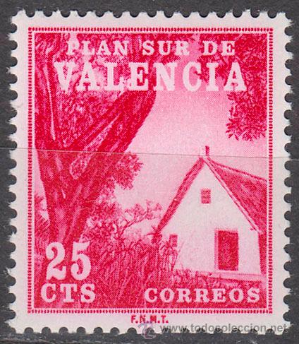 Sellos: Valencia Plan Sur n&ordm; 3, Barraca valenciana, nuevo *** - Foto 1