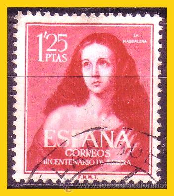 Sellos: 1954 III Centenario de Ribera, EDIFIL n&ordm; 1129 (o) - Foto 1