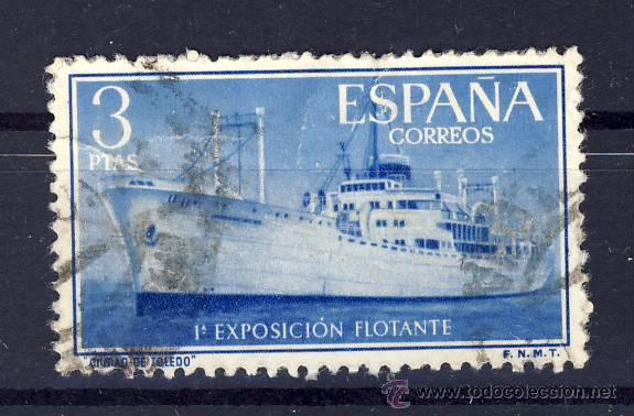 Sellos: 1956.-  EXPOSICION FLOTANTE EN EL BUQUE CIUDAD DE TOLEDO.- ED. 1191.- (1)