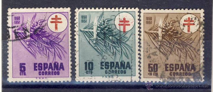 Selos: 1950.- PRO-TUBERCULOSOS.- SERIE  CORTA.- USADOS.-