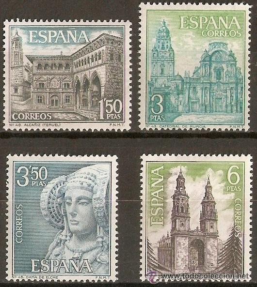 Sellos: ESPA&Ntilde;A TURISMO EDIFIL NUM. 1935/1938 ** SERIE COMPLETA SIN FIJASELLOS
