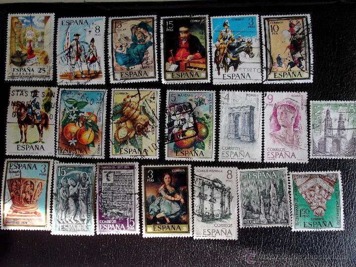 Sellos: Espa&ntilde;a. 20 Sellos usados. Ref: e40 - Foto 1