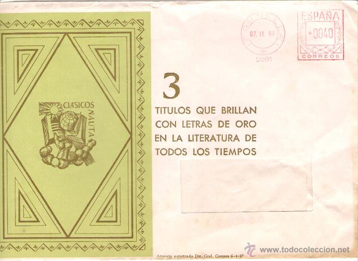 Sellos: editorial nauta,s,a. . barcelona . sobre/ventanilla. dd. 07-11-67 - Foto 1