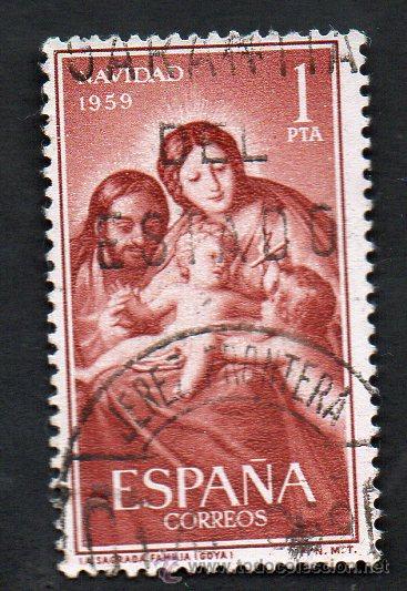 Sellos: a&ntilde;o 1959 - edifil 1253 - serie, navidad - Foto 1