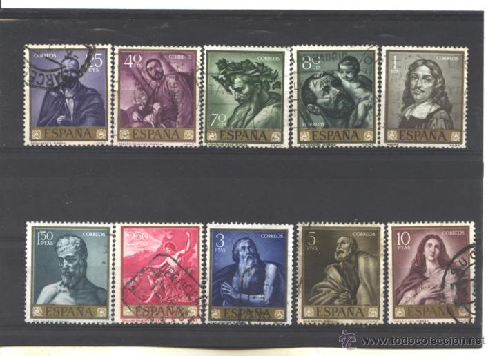 Sellos: ESPA&Ntilde;A 1963 - EDIFIL NRO. 1498-507 - RIBERA - Foto 1