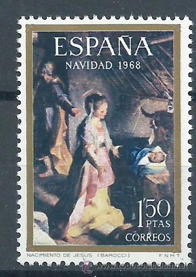 Sellos: R6/ ESPA&Ntilde;A 1968, EDF. 1897, NAVIDAD, NUEVO** - Foto 1