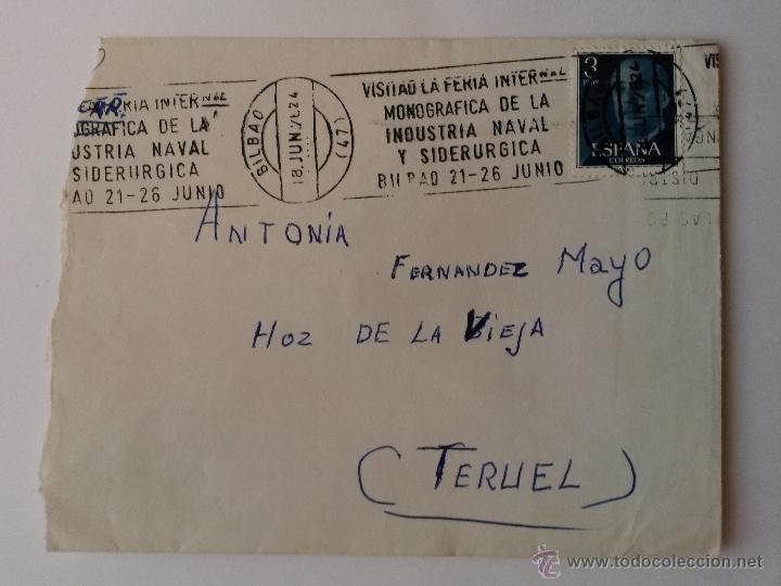 Sellos: Carta ,sello de bilbao - Foto 1