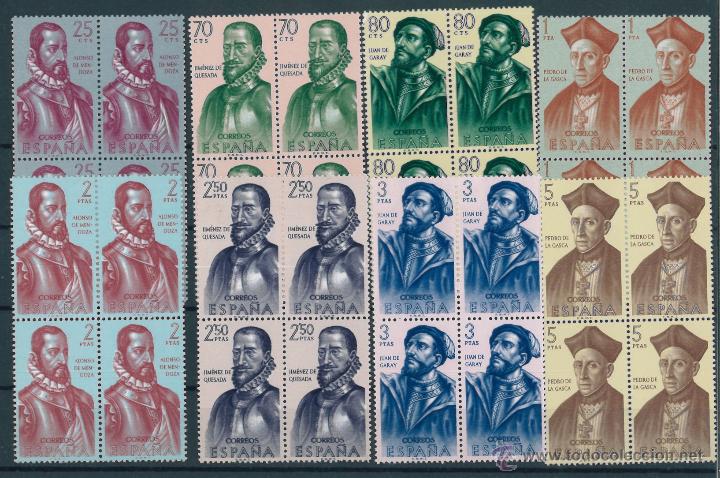 Sellos: Espa&ntilde;a. 1454/61 Forjadores 62 en bloque de 4 - Foto 1