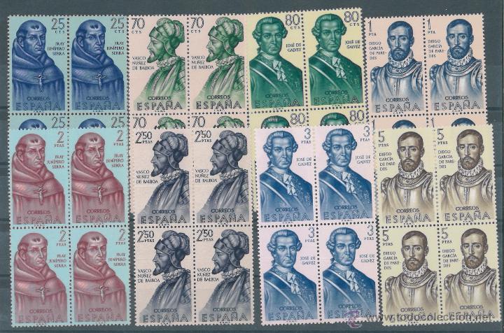 Stamps: Esoa&ntilde;a. 1526/33 Forjadores 63 en bloque de 4.