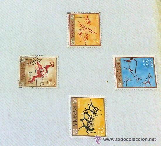 Sellos: CIRCA 1979.- HOJA CON 4 SELLOS DE LA &Eacute;POCA.