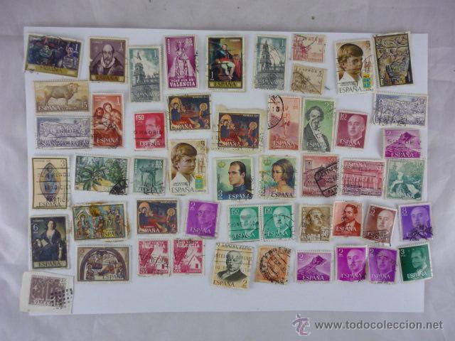 Sellos: Lote 50 Sellos Espa&ntilde;a - Foto 1
