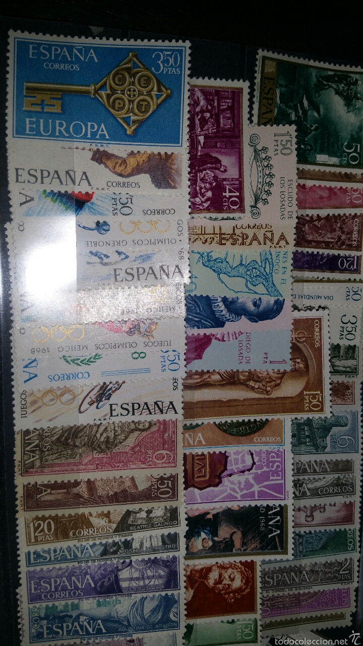Sellos: Sellos de Espa&ntilde;a a&ntilde;o. 1968 nuevo completo - Foto 1