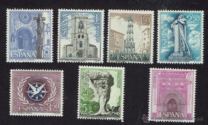 Sellos: SERIE TUR&Iacute;STICA. 1967. EDIFIL 1802-1808. - Foto 1