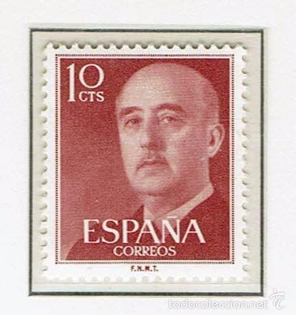 Sellos: GENERAL FRANCO. 1955-56. EDIFIL 1143. - Foto 1