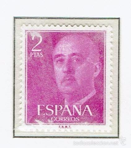Sellos: GENERAL FRANCO. 1955-56. EDIFIL 1158. - Foto 1