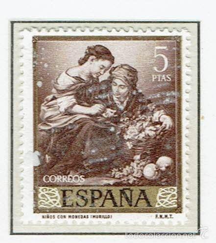 Sellos: BARTOLOM&Eacute; ESTEBAN MURILLO. 1960. EDIFIL 1279. - Foto 1