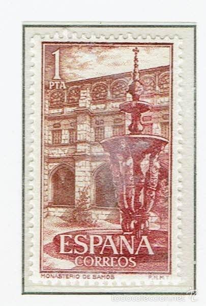 Sellos: REAL MONASTERIO DE SAMOS. 1960. EDIFIL 1323. - Foto 1