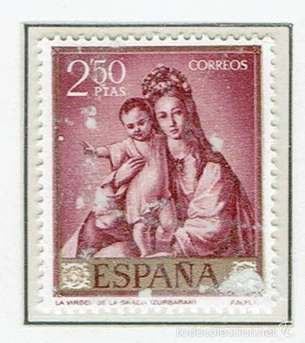 Sellos: FRANCISCO DE ZURBAR&Aacute;N. 1962. EDIFIL 1424. - Foto 1