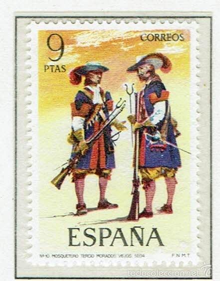 Sellos: UNIFORMES MILITARES. 1974. EDIFIL 2171.