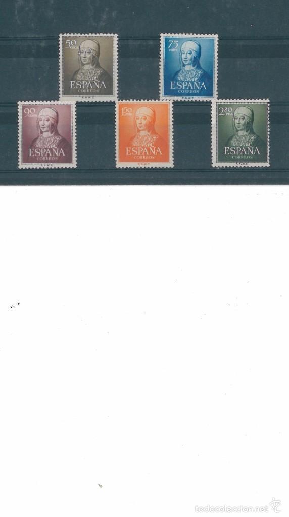 Stamps: 1092/96** Isabel terrestre 1951