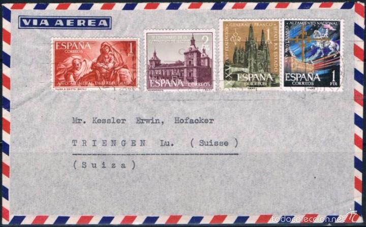 Sellos: 1961.-  MADRID A SUIZA - Foto 1