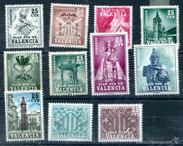 Sellos: Serie completa de Valencia. Nuevos sin goma. - Foto 1