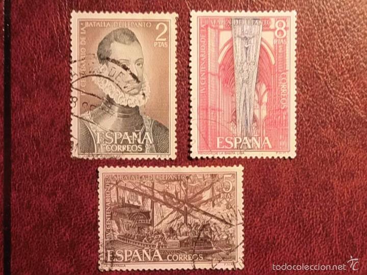 Sellos: 1971 - IV CENTENARIO DE LA BATALLA DE LEPANTO - EDIFIL 2055-57