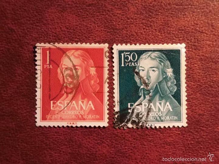 Sellos: 1961 - II CENTENARIO NACIMIENTO LEANDRO FERN&Aacute;NDEZ DE MORAT&Iacute;N - Foto 1