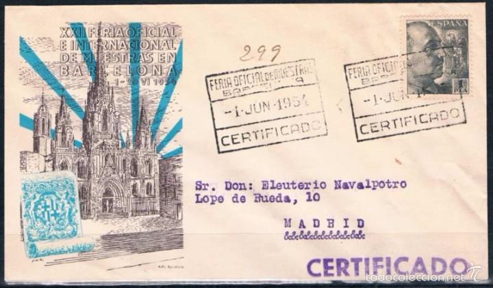 Sellos: 1954.-  BARCELONA A MADRID - Foto 1