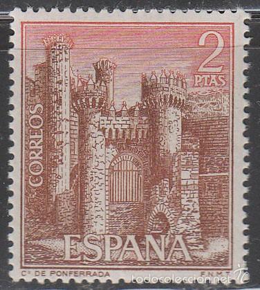 Sellos: Edifil n&ordm; 1812, castillo de Ponferrada en Le&oacute;n, nuevo *** - Foto 1