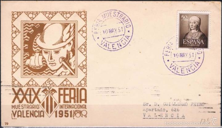 Sellos: 1951.- VALENCIA INTERIOR - Foto 1